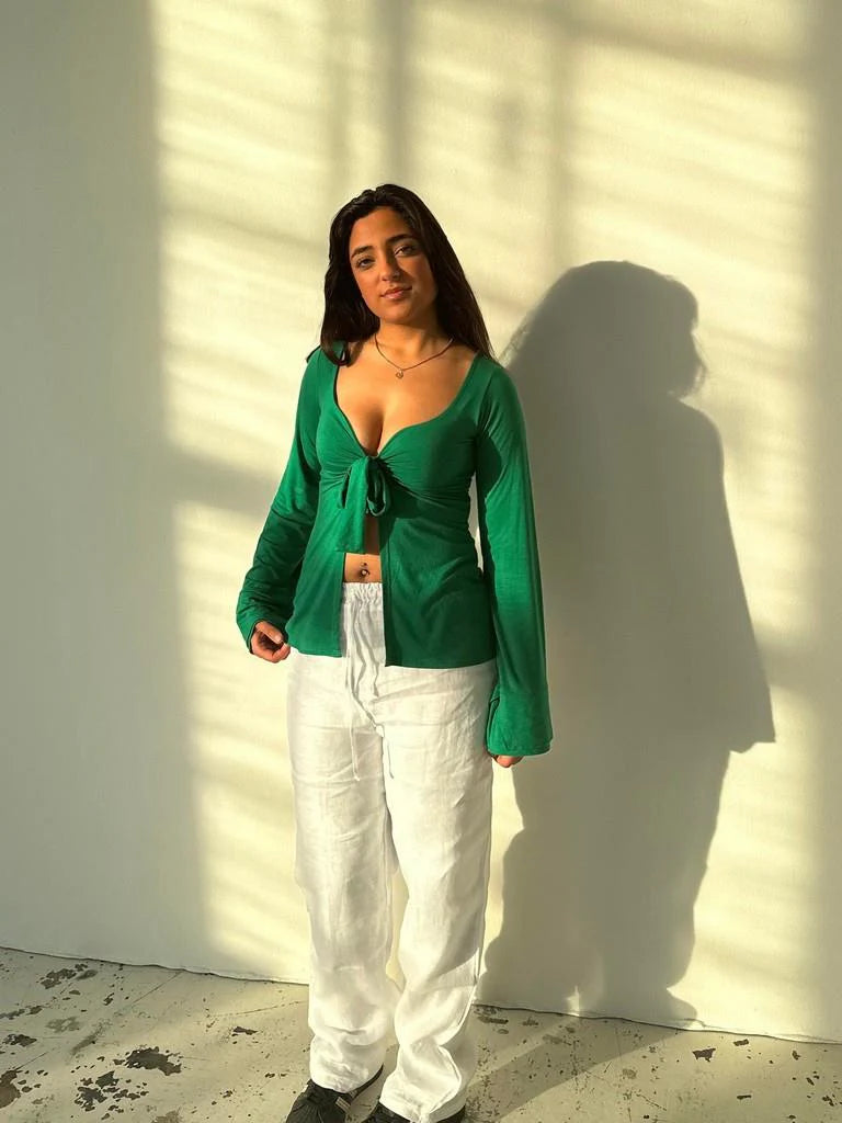 MAYA KNOT TOPP - GRÖN