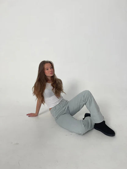 NOVA JEANS - LJUS GRÅ