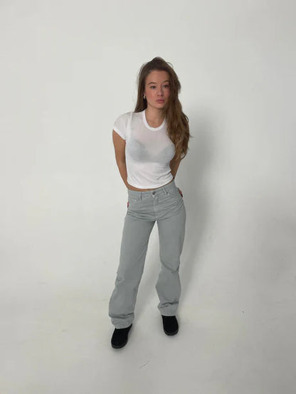 NOVA JEANS - LJUS GRÅ